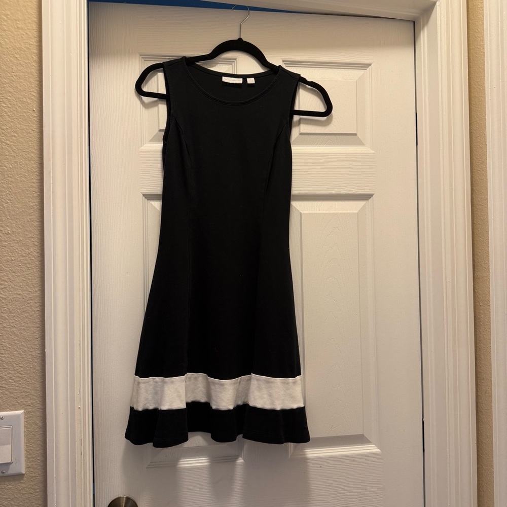 New York & Company Black and White Dress